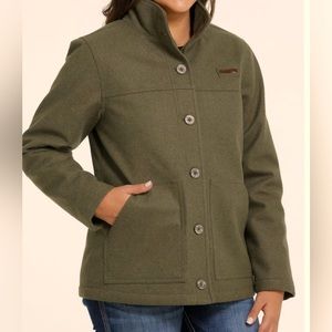 Cinch woman’s xl wool jacket, so cute and super warm.